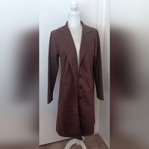 Elegant Women's Brown Trench Coat